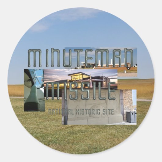 ABH Minuteman Missile Runder Aufkleber (Vorderseite)
