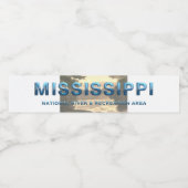 ABH Mississippi National River Wasserflaschenetikett (Einzelnes Label)