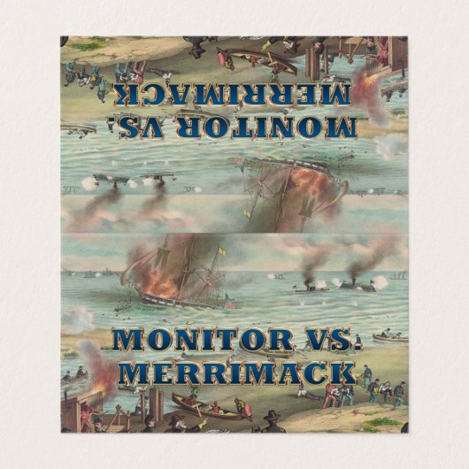 ABH Monitor gegen Merrimack Visitenkarten (Außenseite Aufgefaltet)