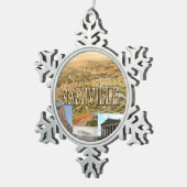 ABH Nashville Schneeflocken Zinn-Ornament (Rechts)