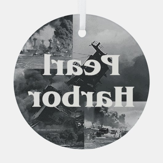 ABH Pearl Harbor Glas Ornament (Rückseite)