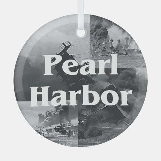 ABH Pearl Harbor Glas Ornament Ornament Aus Glas (Vorderseite)