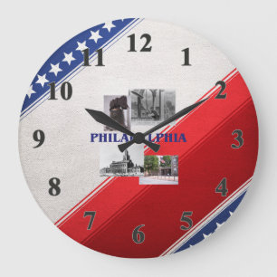 ABH Philadelphia Große Wanduhr