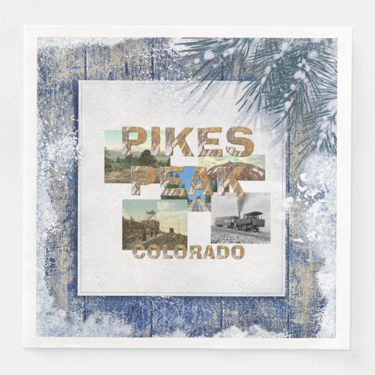 ABH Pikes Peak Paper Dinner Napkins Serviette (Vorderseite)