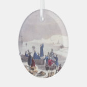 ABH Plymouth Rock Glass Ornament (Vorderseite links)