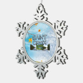 ABH St. Croix NR Schneeflocken Zinn-Ornament (Rechts)