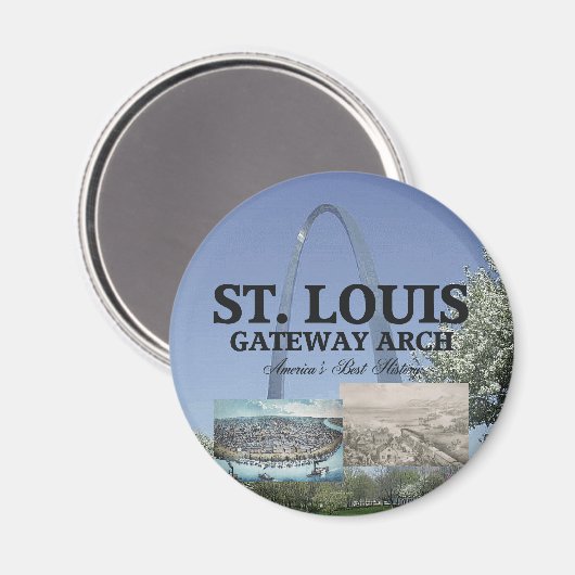 ABH St. Louis Gateway Magnet (Vorderseite/Rückseite)