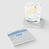 ABH Weiß-Sande Steinuntersetzer (Seitenansicht)