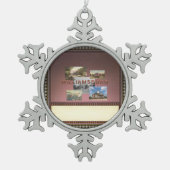 ABH Williamsburg Schneeflocken Zinn-Ornament (Vorderseite)