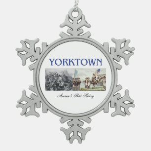 ABH Yorktown Schneeflocken Zinn-Ornament