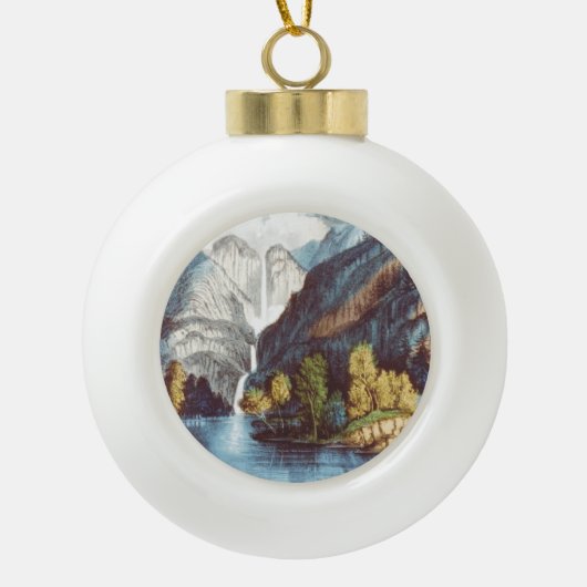 ABH Yosemite Keramik Kugel-Ornament (Vorderseite)