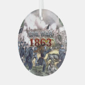 ABH Zivil War 1863 Glasschmuck Ornament Aus Glas (Vorderseite links)