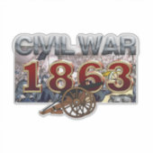 ABH Ziviler Krieg 1863 Aufkleber (Vorderseite)