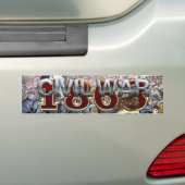ABH Ziviler Krieg 1863 Autoaufkleber (Auf Auto)