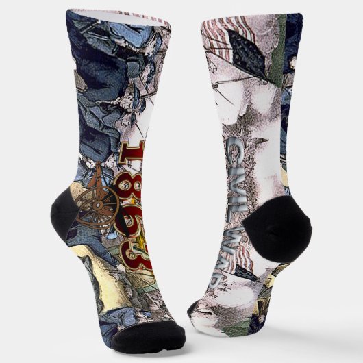 ABH Ziviler Krieg 1863 Socken (Gewinkelt)