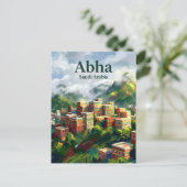 Abha Saudi-Arabien Postkarte (Stehend Vorderseite)