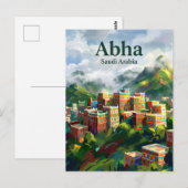 Abha Saudi-Arabien Postkarte (Vorne/Hinten)