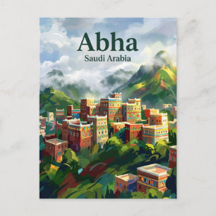 Abha Saudi-Arabien Postkarte
