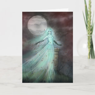 Abhang-Geist-Fantasie-Halloween-Kunst Karte
