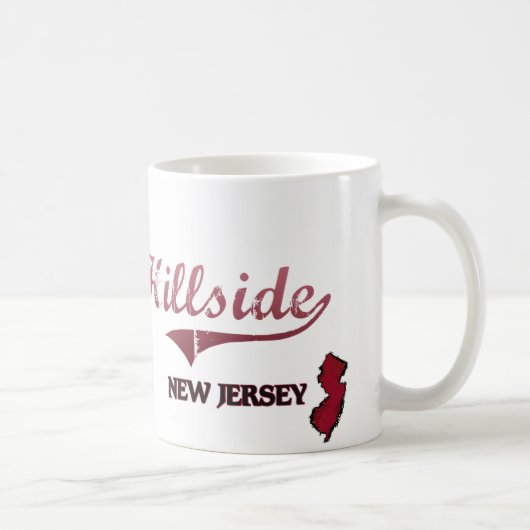 Abhang-New-Jersey Stadt-Klassiker Kaffeetasse (Rechts)