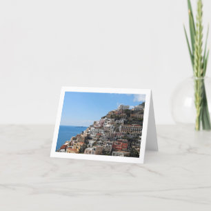 Abhang-Stadt von Positano auf Amalfi-Küste, Karte