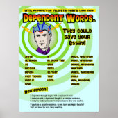 Abhängige Wörter Poster (Vorne)