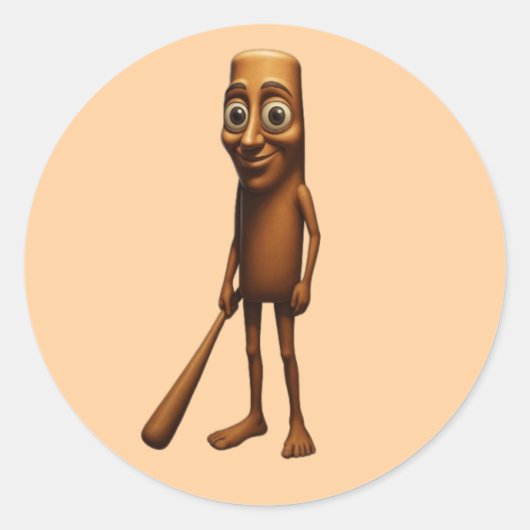 Abhängigkeitsangabe Runder Aufkleber (Vorderseite)