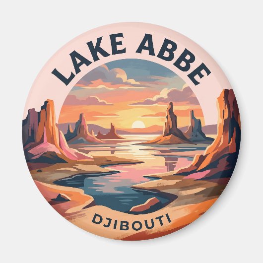 Abhe-See Dschibuti Magnet (Vorne)