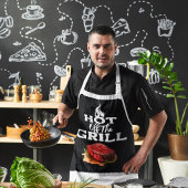 Abheben des Grills Schürze