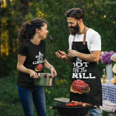 Abheben des Grills Schürze