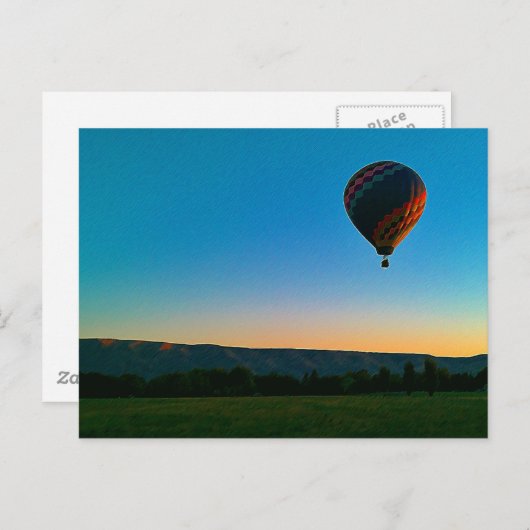 Abheben Postkarte (Vorne/Hinten)