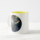 Abhelfende Comicen u. Abhilfe-Tasse Zweifarbige Tasse (Vorderseite Links)