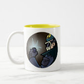 Abhelfende Comicen u. Abhilfe-Tasse Zweifarbige Tasse (Links)