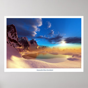 Abhelfendes Blau nochmals besucht Poster