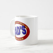 Abhol- und Zustellservice des Vaters Kaffeetasse (Vorderseite Links)