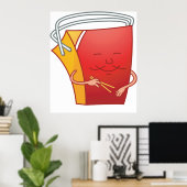 Abholbox mit Chopsticks Funny Asian Food Poster (Heimbüro)