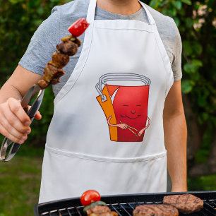 Abholbox mit Chopsticks Funny Asian Food Schürze