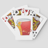 Abholbox mit Chopsticks Funny Asian Food Spielkarten (Rückseite)