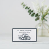 Abholung und Beseitigung von Abfällen Visitenkarte (Stehend Vorderseite)