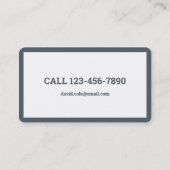 Abholung und Beseitigung von Abfällen Visitenkarte (Rückseite)