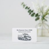 Abholung und Beseitigung von Abfällen Visitenkarte (Stehend Vorderseite)