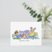 Abholzone Postkarte (Stehend Vorderseite)