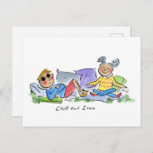 Abholzone Postkarte (Vorne/Hinten)