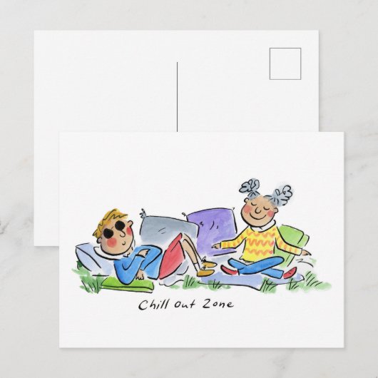 Abholzone Postkarte (Vorne/Hinten)