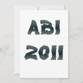 ABI 2011 EINLADUNG (Vorderseite)