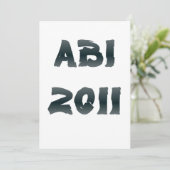 ABI 2011 EINLADUNG (Stehend Vorderseite)