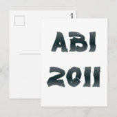 ABI 2011 POSTKARTE (Vorne/Hinten)