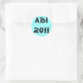 ABI 2011 RUNDER AUFKLEBER (Tasche)
