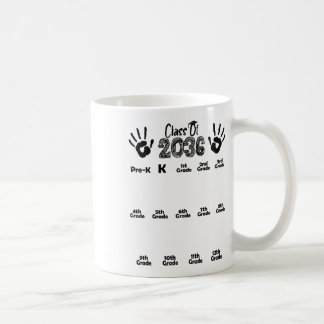 Abi 2036 Wächst Mit Mir T-Shirt Handabdruck Pre-k  Kaffeetasse