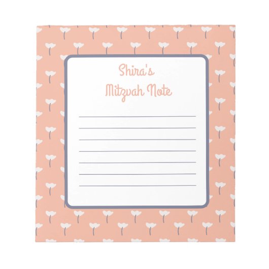 Abi print Mitzvah Notes Notizblock (Vorderseite)